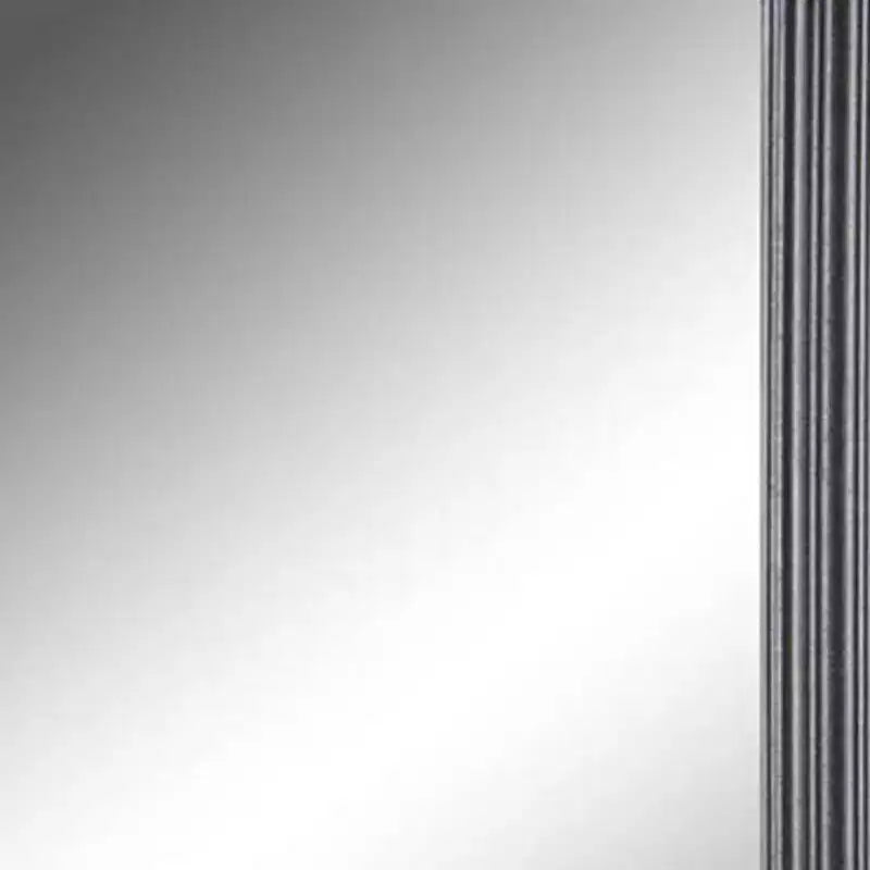 Specchio decorativo con cornice a linee smussate nere da 26 pollici