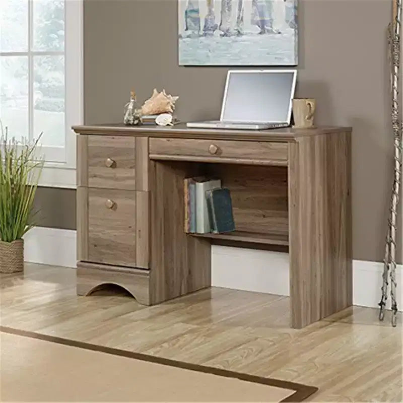 HomeStock All Purpose Drawer Harbor View Computer Desk Brown Salt Oak Finish 43.5 x 19.40 x 28.98