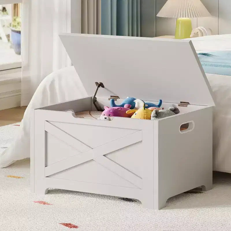 Sgabello Contenitore da 60 cm con Gambe dalla Forma Unica, MDF, Design Salvaspazio