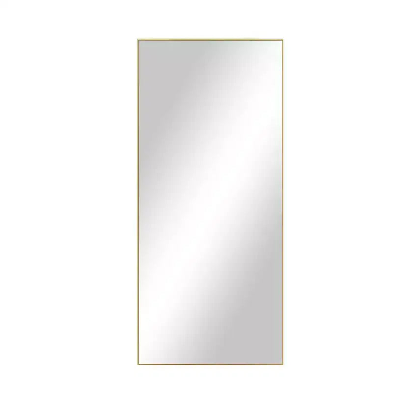 Specchio a figura intera con cornice sottile in alluminio e supporto, 71x31 pollici