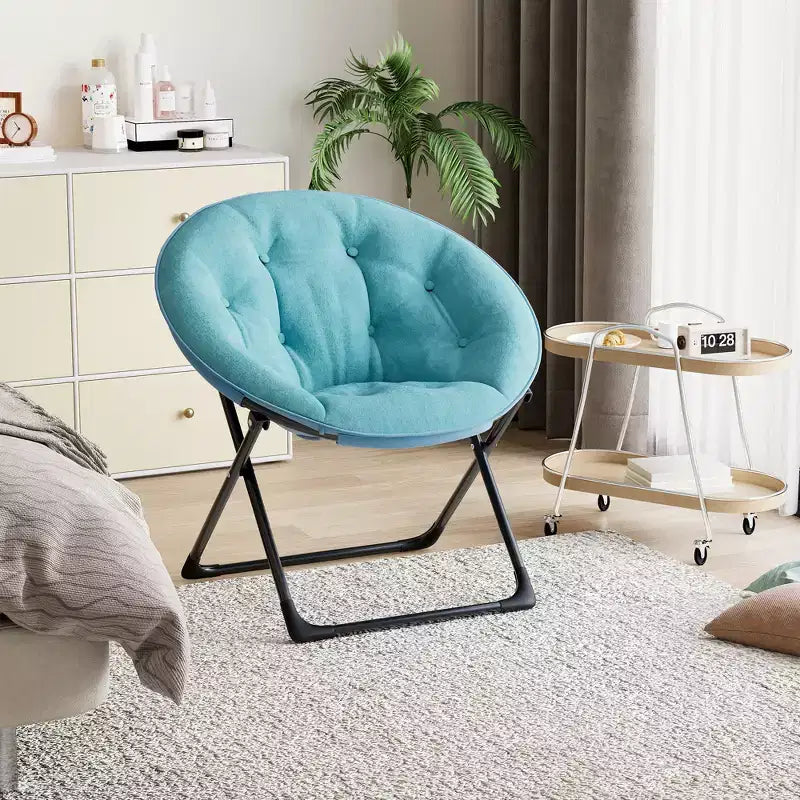 Sedia da interni per fiori in ferro e cotone, comoda sedia decorativa d'accento