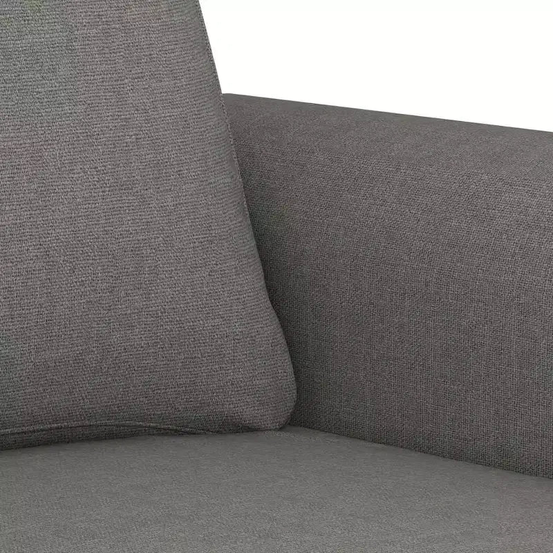 Divano a 2 posti in poliestere grigio scuro