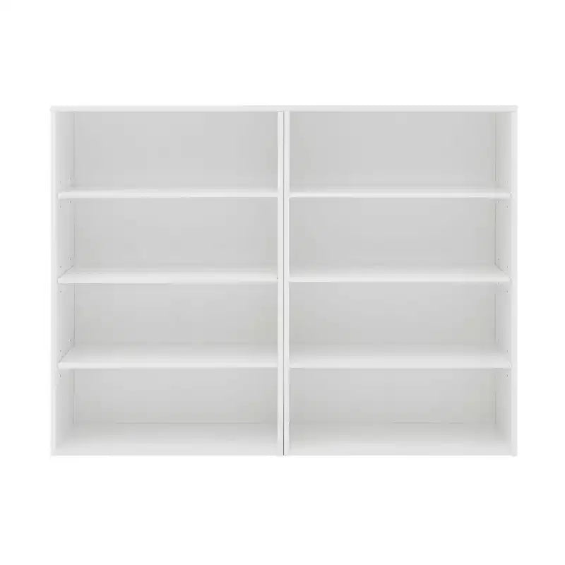 Libreria minimalista a 8 ripiani, organizer a doppio strato per soggiorno e ufficio