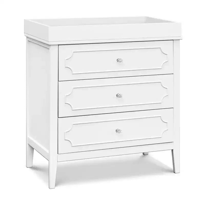 Comò a 3 cassetti bianco