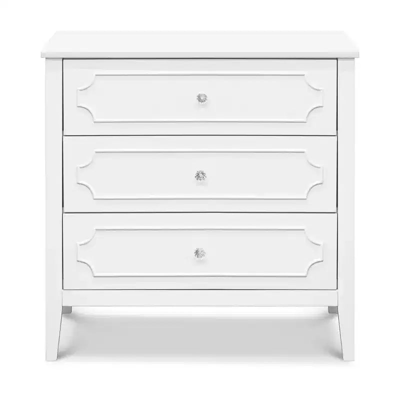 Comò a 3 cassetti bianco