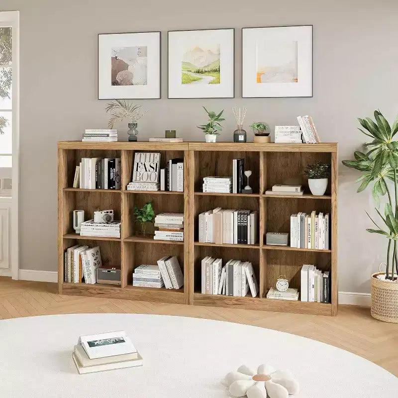 Organizer portaoggetti a 6 cubi, libreria a 3 ripiani per camera da letto, aula e ufficio