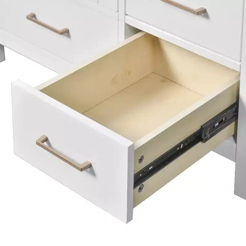 Mobile bagno da 30 pollici con lavabo, cassetti portaoggetti e ante con chiusura ammortizzata