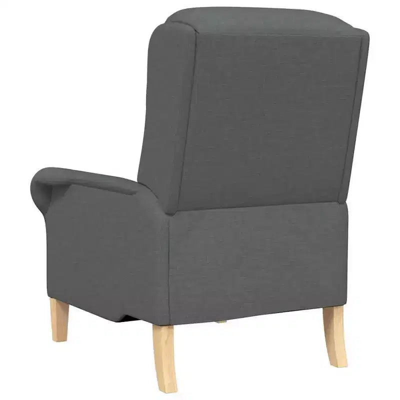 Poltrona in Tessuto Grigio Chiaro, 76 x 94 x 102 cm