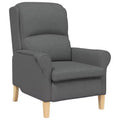 Poltrona in Tessuto Grigio Chiaro, 76 x 94 x 102 cm